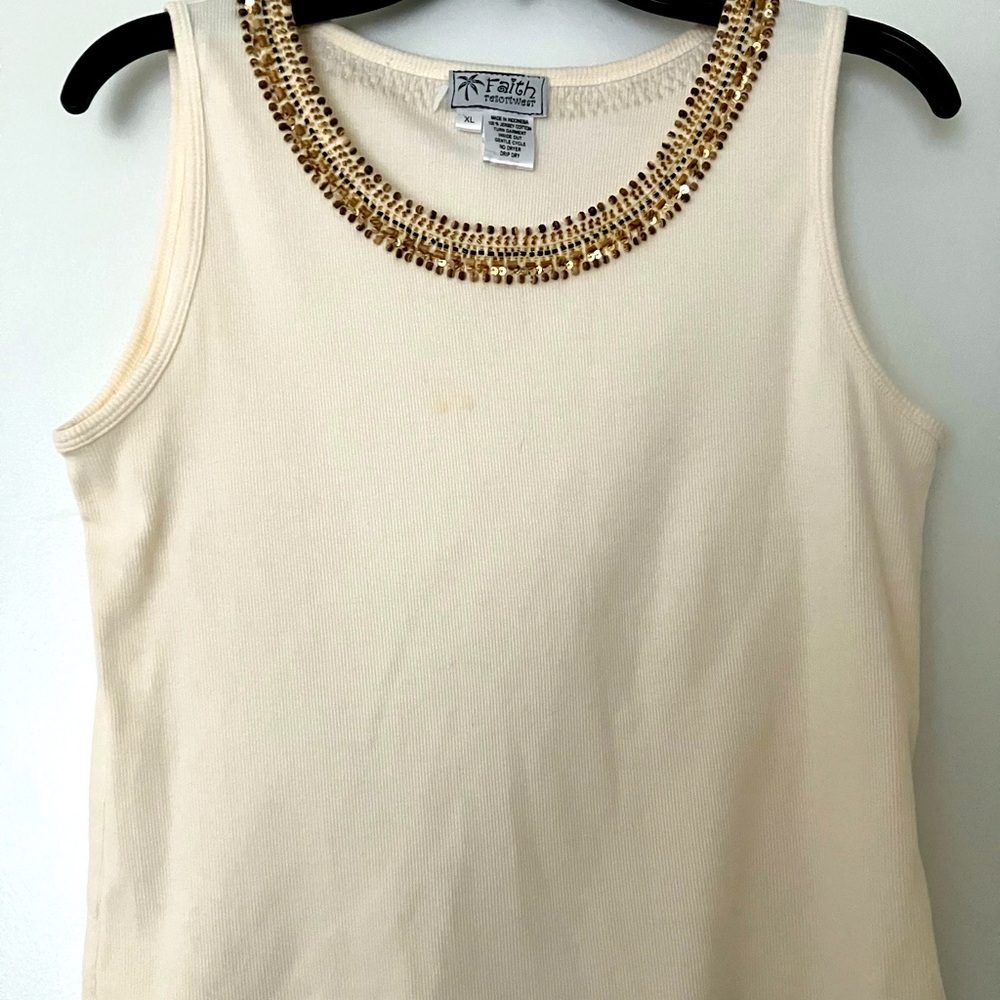 Fancy sleeveless top